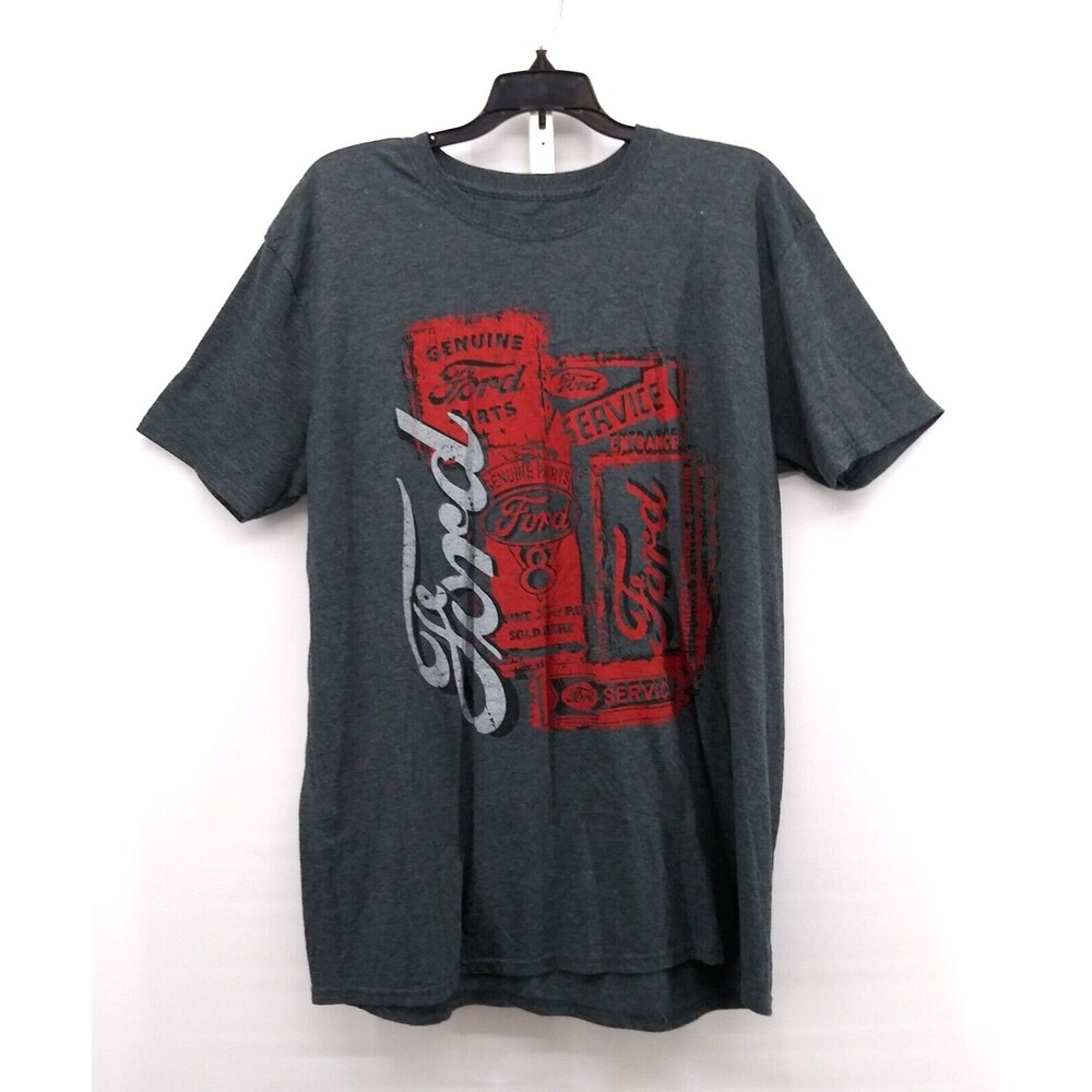 FORD Motors T-Shirt Men's Size XL Pullover Gray Graphic Tee
